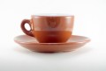 Nuova Point Sorrento Brown 6 piece Espresso Cup and  Saucer Set